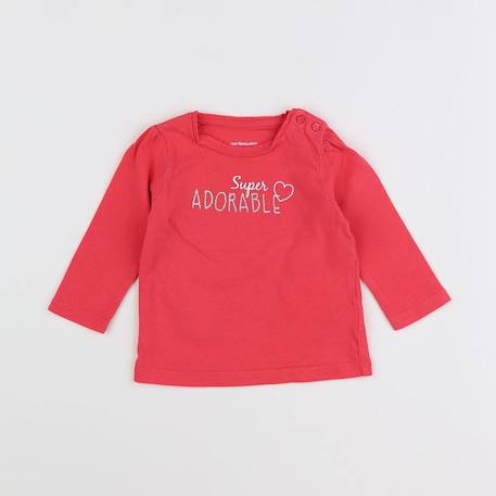 Tee-shirt - 6 mois Rose 1 - vertbaudet enfant 