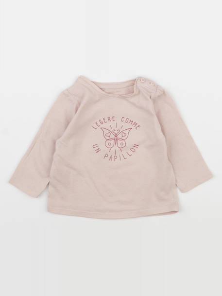 Tee-shirt - 6 mois Rose 1 - vertbaudet enfant 