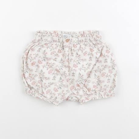 Short - 18 mois Blanc, rose 1 - vertbaudet enfant 