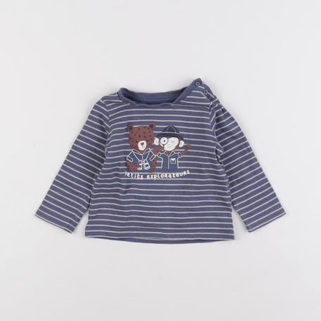 Tee-shirt - 6 mois Bleu 1 - vertbaudet enfant 