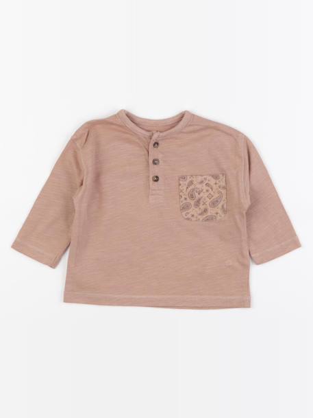 Tee-shirt - 6 mois Marron 1 - vertbaudet enfant 