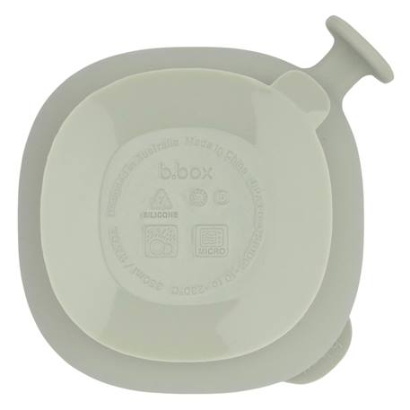 Bol à ventouse et couvercle Beige+Bleu+Rose+Vert de gris 19 - vertbaudet enfant 