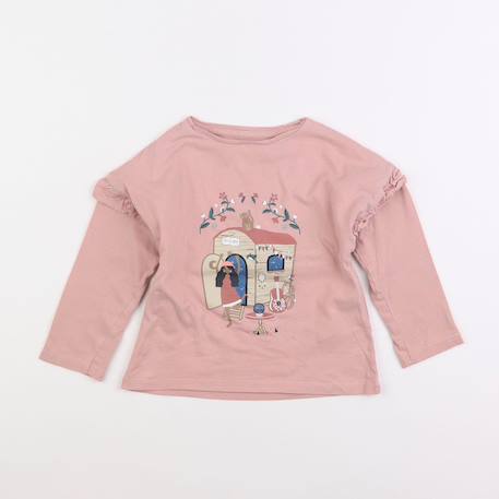 Tee-shirt - 4 ans Rose 1 - vertbaudet enfant 