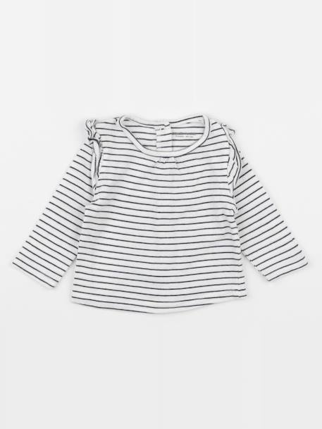 Tee-shirt - 3 mois Blanc 1 - vertbaudet enfant 