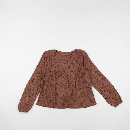 Tee-shirt - 10 ans Marron 1 - vertbaudet enfant 