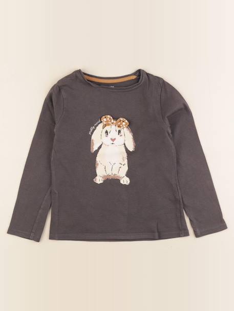 Tee-shirt - 6 ans Gris 1 - vertbaudet enfant 