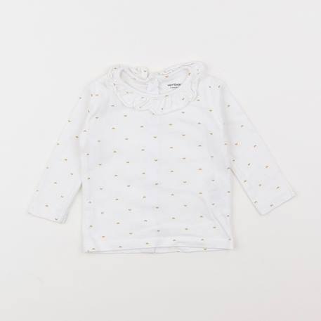 Tee-shirt - 6 mois Blanc 1 - vertbaudet enfant 