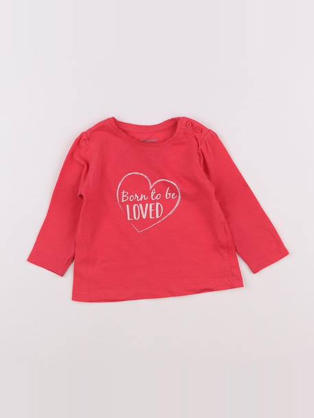 Tee-shirt - 6 mois Rose 1 - vertbaudet enfant 