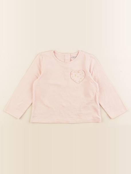 Tee-shirt - 24 mois Rose 1 - vertbaudet enfant 