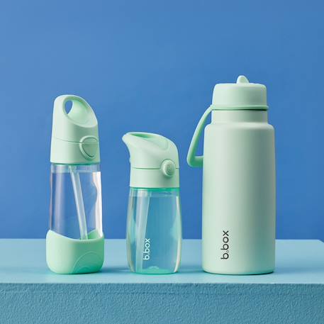 Gourde enfant avec paille – bouteille légère en tritan Rose+Vert 11 - vertbaudet enfant 