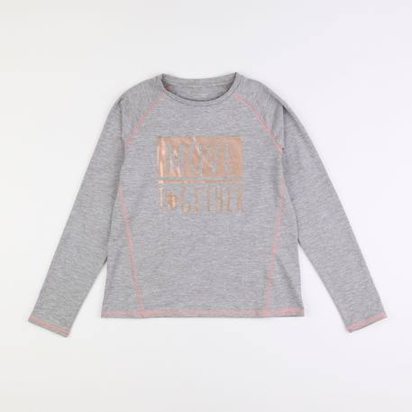 Tee-shirt - 10 ans Gris 1 - vertbaudet enfant 