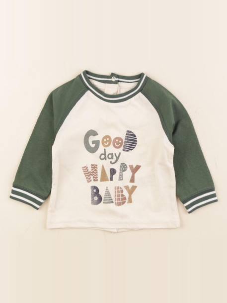 Tee-shirt - 3 mois Beige 1 - vertbaudet enfant 