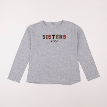 Tee-shirt - 10 ans Gris 1 - vertbaudet enfant 