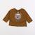 Tee-shirt - 6 mois Marron 1 - vertbaudet enfant 