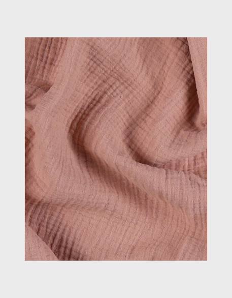 Lot de 2 langes 100*100cm mousseline de coton bio Rose 4 - vertbaudet enfant 