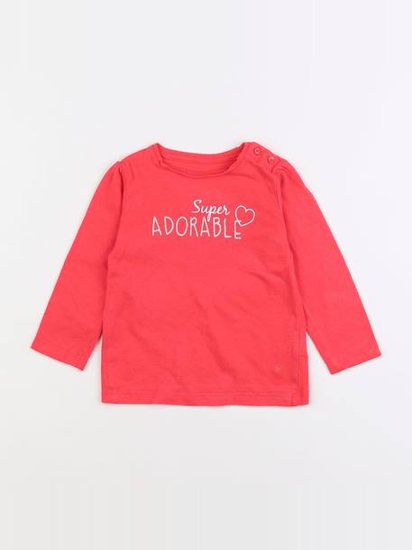 Tee-shirt - 18 mois Rose 1 - vertbaudet enfant 
