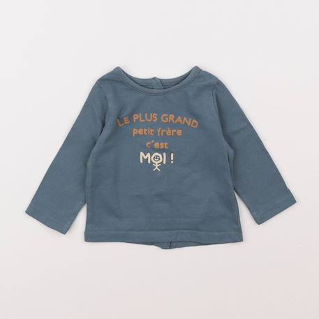 Tee-shirt - 3 mois Bleu 1 - vertbaudet enfant 