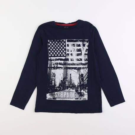 Tee-shirt - 10 ans Bleu 1 - vertbaudet enfant 