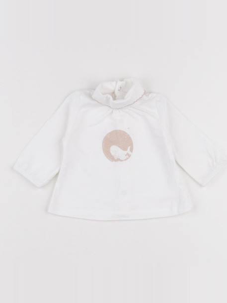 Tee-shirt - 1 mois Blanc 1 - vertbaudet enfant 