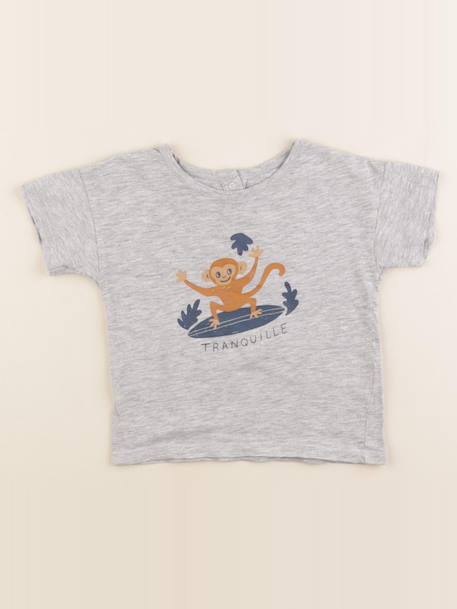 Tee-shirt - 24 mois Gris 1 - vertbaudet enfant 