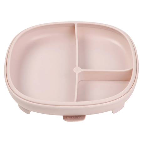 Assiette à ventouse avec compartiments amovibles Beige+Bleu+Rose+Vert de gris 11 - vertbaudet enfant 