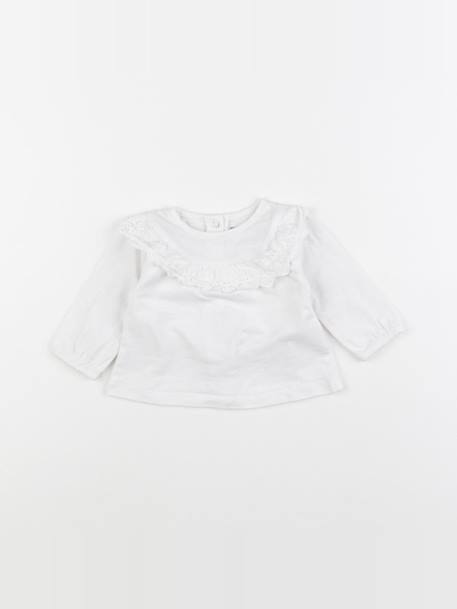 Tee-shirt - 3 mois Blanc 1 - vertbaudet enfant 