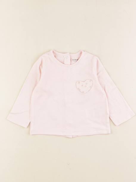 Tee-shirt - 6 mois Rose 1 - vertbaudet enfant 