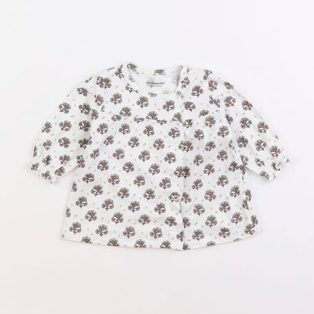 Tee-shirt - 3 mois Blanc 1 - vertbaudet enfant 