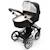 Pare-soleil universel poussette et siège auto uv upf50+ Écru+Gris 8 - vertbaudet enfant 