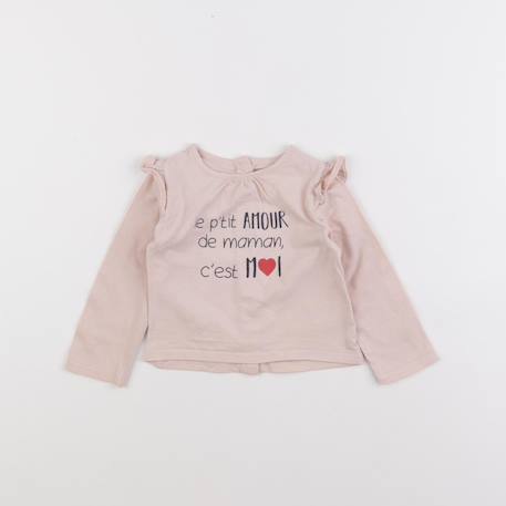 Tee-shirt - 6 mois Rose 1 - vertbaudet enfant 
