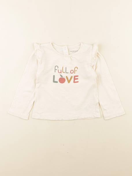 Tee-shirt - 18 mois Beige 1 - vertbaudet enfant 