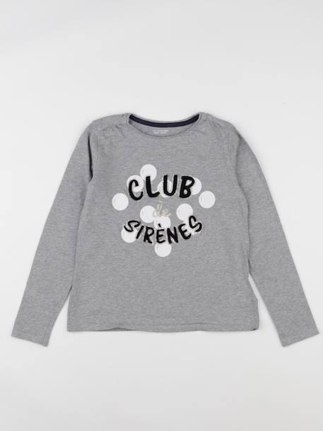 Tee-shirt - 8 ans Gris 1 - vertbaudet enfant 