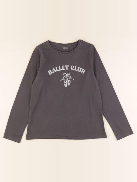 Tee-shirt - 10 ans Gris 1 - vertbaudet enfant 