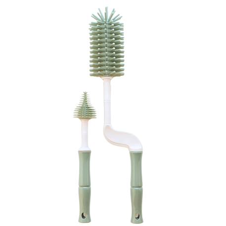 Goupillon biberon avec rince-tétine bébé Beige - Dune+Vert - Jade 5 - vertbaudet enfant 
