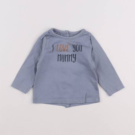 Tee-shirt - 3 mois Bleu 1 - vertbaudet enfant 
