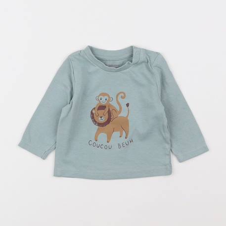 Tee-shirt - 3 mois Vert 1 - vertbaudet enfant 