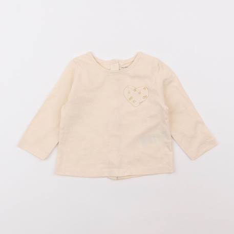 Tee-shirt - 6 mois Beige 1 - vertbaudet enfant 