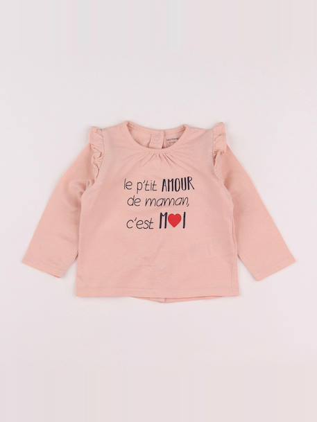 Tee-shirt - 6 mois Rose 1 - vertbaudet enfant 
