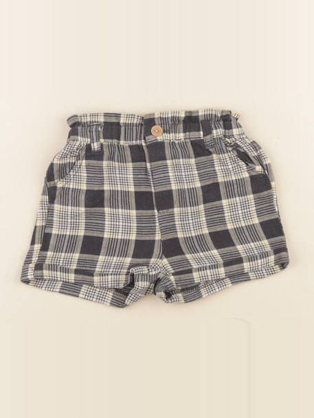 Short - 12 mois Gris, jaune 1 - vertbaudet enfant 