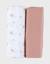 Lot de 2 langes 100*100cm mousseline de coton bio Rose 1 - vertbaudet enfant 