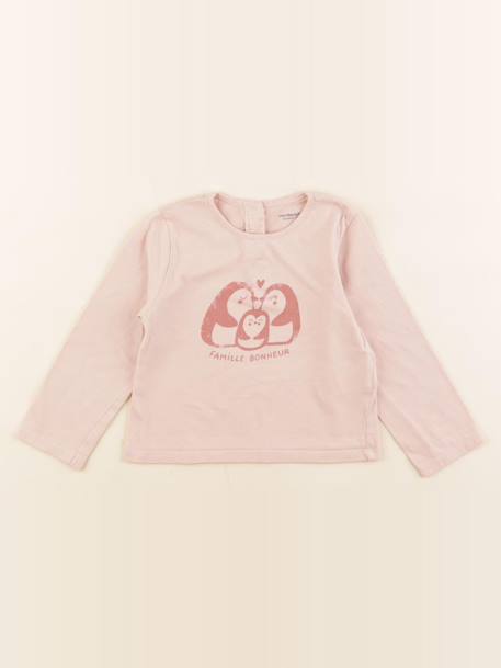 Tee-shirt - 18 mois Rose 1 - vertbaudet enfant 