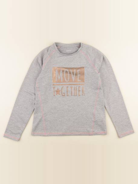 Tee-shirt - 10 ans Gris 1 - vertbaudet enfant 