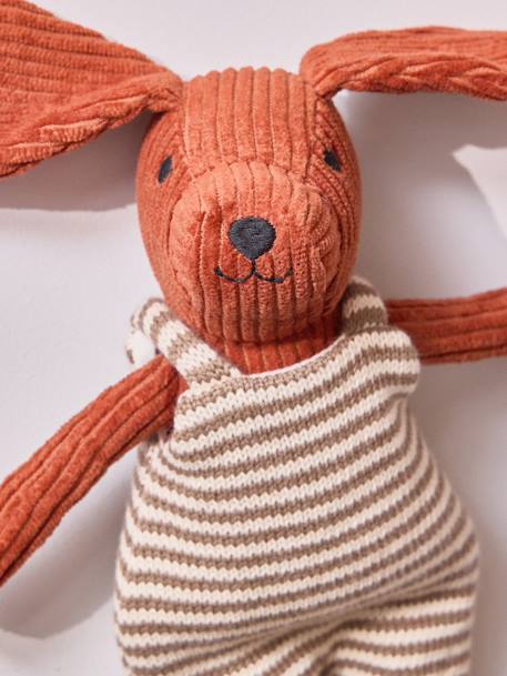 Peluche chien en velours avec salopette Marron 2 - vertbaudet enfant 
