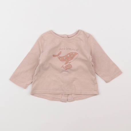 Tee-shirt - 3 mois Rose 1 - vertbaudet enfant 