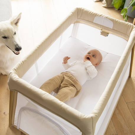 Lit parapluie bébé de voyage pliable pure white Beige 2 - vertbaudet enfant 