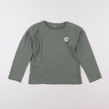 Tee-shirt imprimé au dos - 8 ans Vert 1 - vertbaudet enfant 