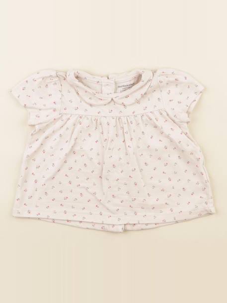 Tee-shirt - 6 mois Rose 1 - vertbaudet enfant 