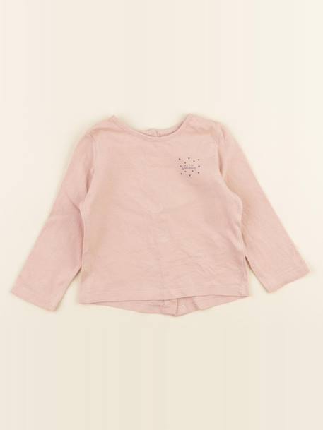 Tee-shirt - 9 mois Rose 1 - vertbaudet enfant 