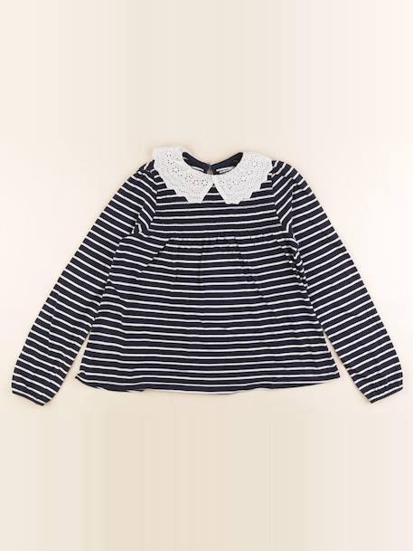 Tee-shirt - 12 ans Blanc, bleu 1 - vertbaudet enfant 