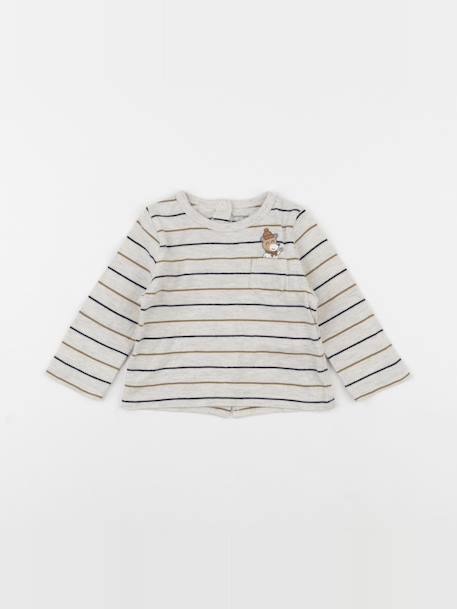 Tee-shirt - 6 mois Beige 1 - vertbaudet enfant 